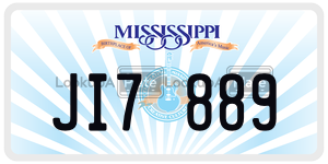 JI7889  license plate in MS