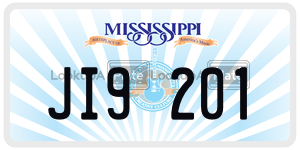 JI9201  license plate in MS