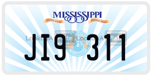 JI9311  license plate in MS