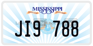JI9788  license plate in MS