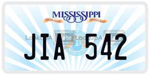 JIA542  license plate in MS