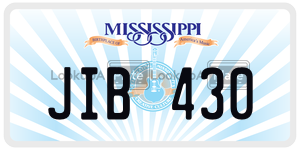 JIB430  license plate in MS