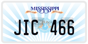 JIC466  license plate in MS