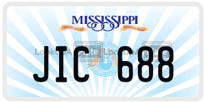JIC688  license plate in MS