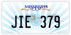 JIE379 license plate in Mississippi