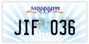 JIF036  license plate in MS