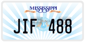 JIF488  license plate in MS