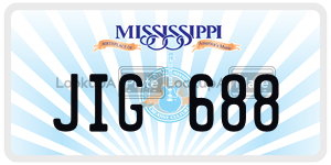 JIG688  license plate in MS