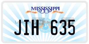 JIH635  license plate in MS