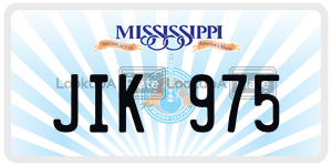 JIK975  license plate in MS