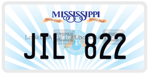 JIL822  license plate in MS