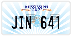 JIN641 license plate in Mississippi
