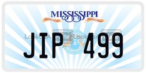 JIP499  license plate in MS