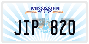 JIP820  license plate in MS