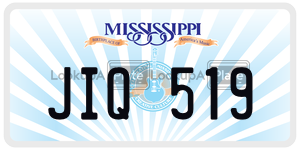 JIQ519  license plate in MS