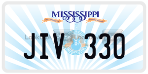 JIV330  license plate in MS