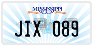 JIX089  license plate in MS