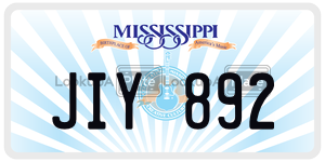 JIY892  license plate in MS