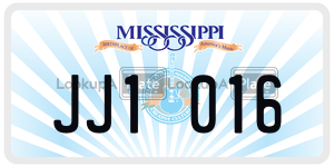 JJ1016  license plate in MS