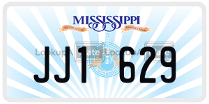 JJ1629  license plate in MS