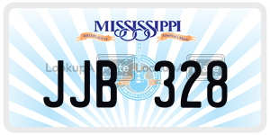JJB328  license plate in MS