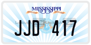 JJD417  license plate in MS