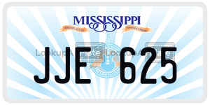 JJE625  license plate in MS