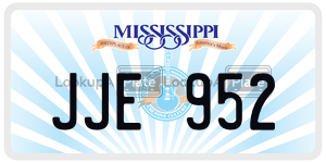 JJE952  license plate in MS