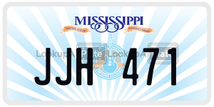 JJH471  license plate in MS