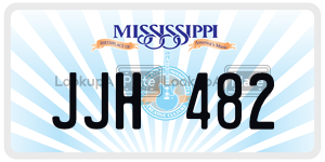 JJH482  license plate in MS