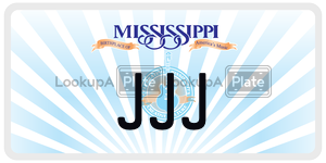 JJJ  license plate in MS