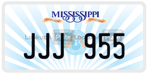 JJJ955  license plate in MS