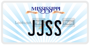 JJSS  license plate in MS