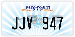 JJV947  license plate in MS