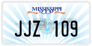 JJZ109  license plate in MS