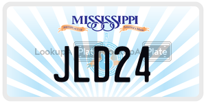 JLD24  license plate in MS