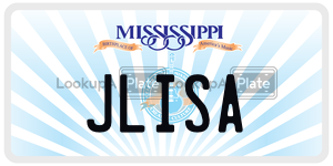 JLISA  license plate in MS