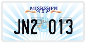 JN2013  license plate in MS