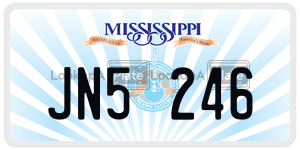 JN5246  license plate in MS
