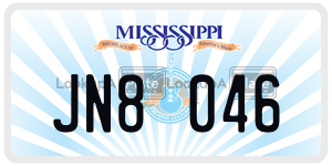 JN8046 license plate in Mississippi