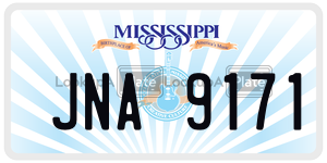JNA9171  license plate in MS