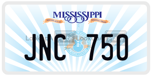 JNC750  license plate in MS