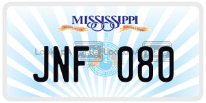 JNF080  license plate in MS