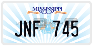 JNF745  license plate in MS