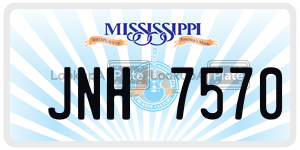 JNH7570  license plate in MS