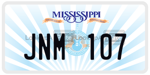 JNM107 license plate in Mississippi