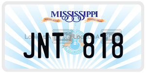 JNT818  license plate in MS