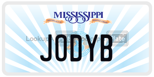 JODYB  license plate in MS