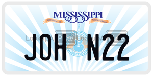 JOHN22  license plate in MS