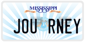 JOURNEY  license plate in MS